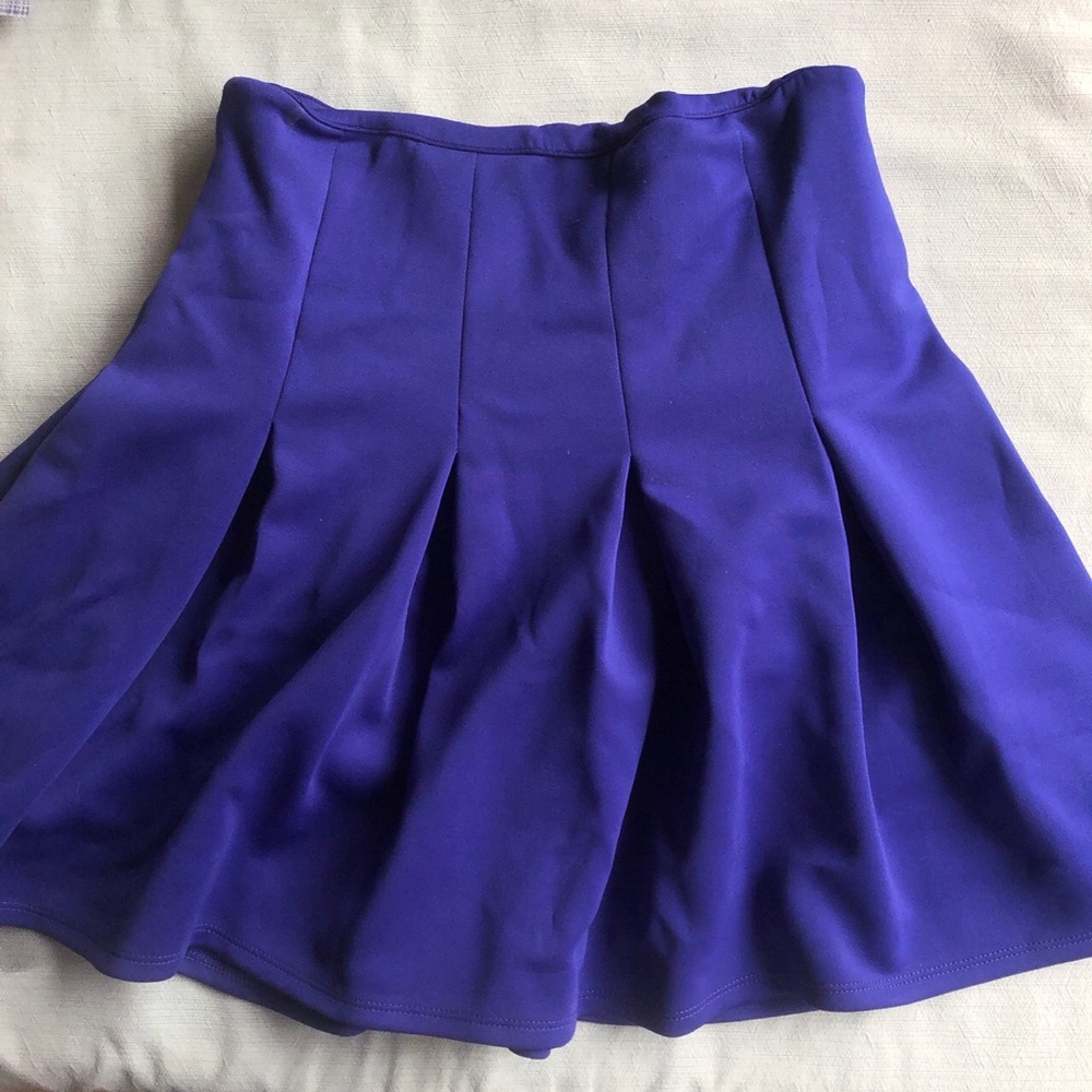 Nasty Gal Indigo Neoprene Tennis Skirt